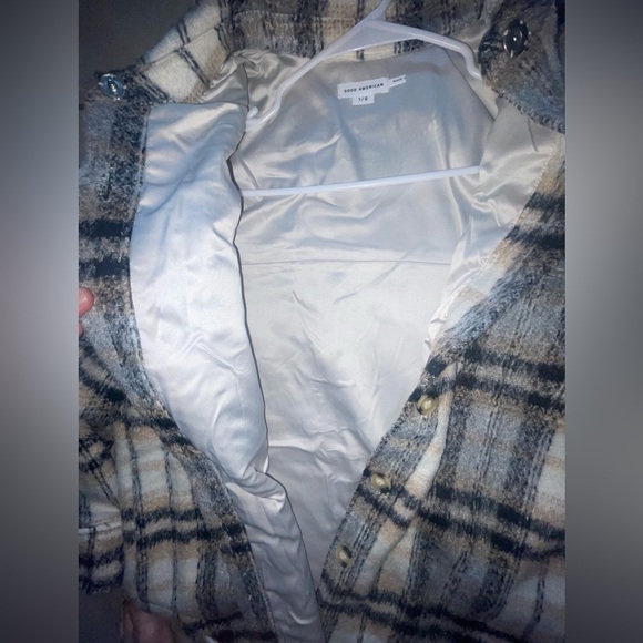 Brand New Good American heavy flannel/jacket. Size 1/2 that is a S/M - Picture 5 of 9